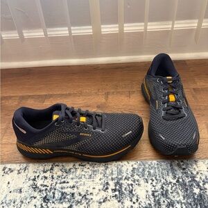 Brooks Adrenaline GTS Men's Shoes - Blue Navy and Yellow